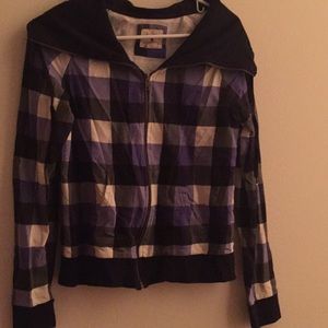 Purple Plaid Checkered Jacket